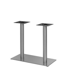 Edelstahl Doppel Tischgestell Untergestell Tischfuß Bistro Gastro Tisch