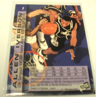サイン入りAIGオープンポスター　2004年 ALLEN IVERSON PHILADELPHIA 76ERS,HOF,HOYAS AUTO .SCOREBOARDW/COA