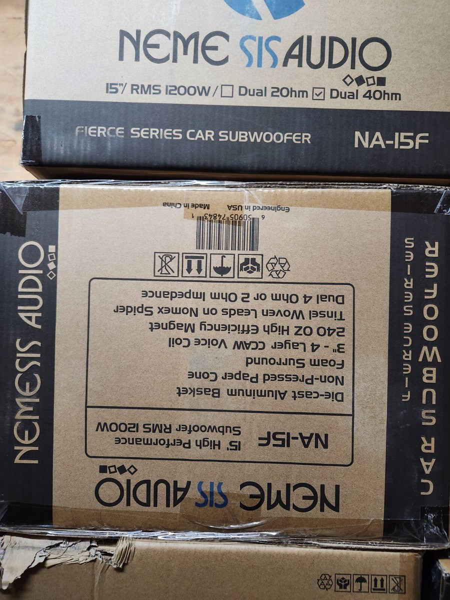 Nemesis Audio NA-15F 1200 Watts RMS 15