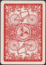 Playing Cards Single Card Old Antique * USPC BICYCLE 808  LEAGUE BACK borderless