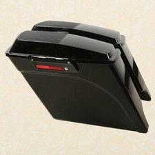 5" Stretched Extended Hard Saddle Bags Speaker Lids Fit For Harley Touring 93-13