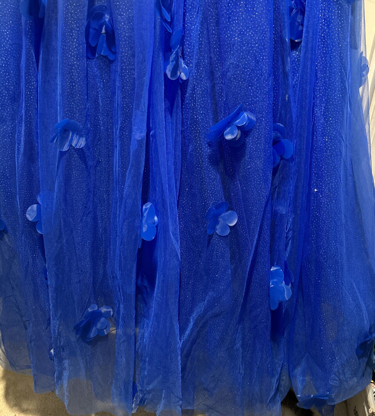 Unbranded Blue Formal Long Dress - Beaded Top - S… - image 2