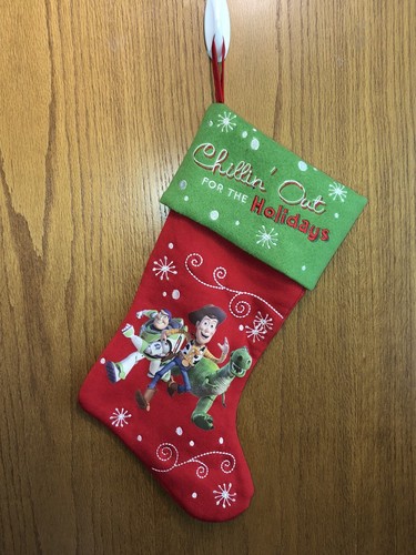 Disney Toy Story Christmas Stocking Chillin' Out for the Holidays Buzz Woody Rex - Picture 2 of 7