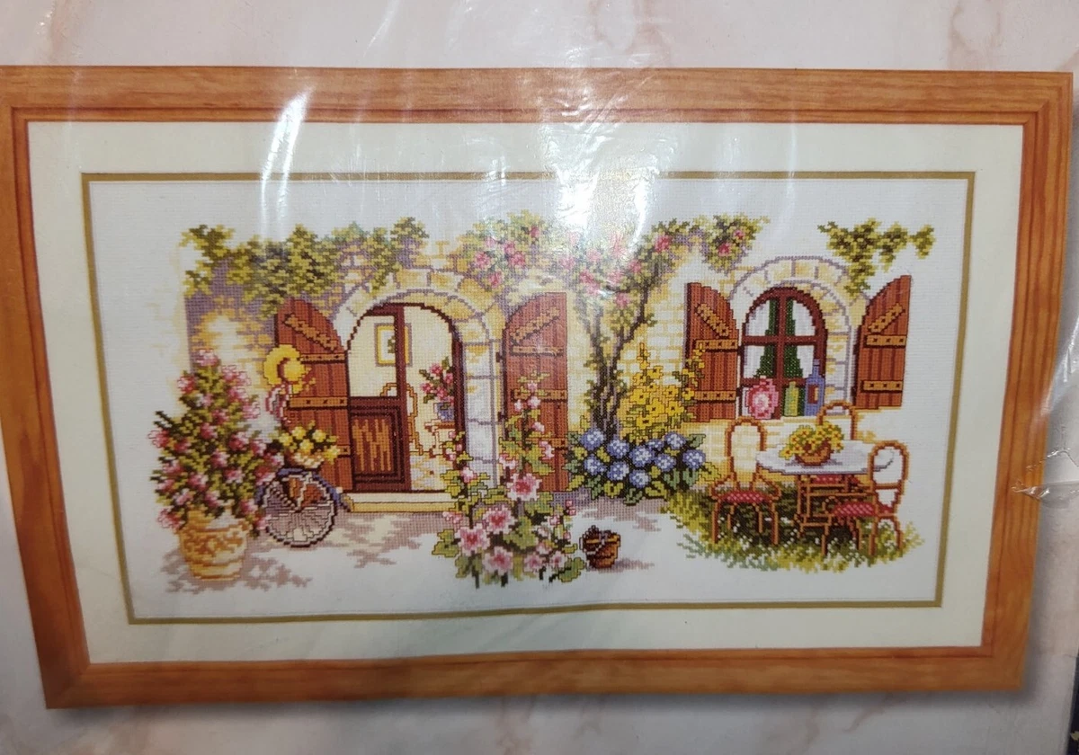 Vervaco Summer Courtyard #2002/70.486 Counted Cross Stitch Kit NEW