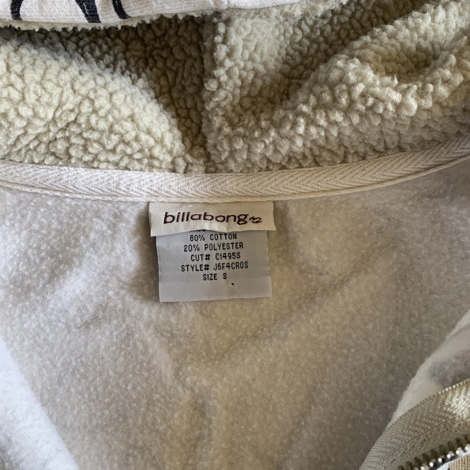 VALENTINO Felpa con cappuccio Billabong S Hearts Pile Cerniera Felpa Manica Lunga Tasche Pelliccia