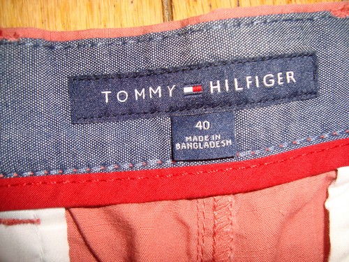 PANTALONES CORTOS TOMMY HILFIGER 100% ALGODÓN COLOR LADRILLO CORTE CLÁSICO PARA HOMBRE TALLA 40 ¡NUEVO CON ETIQUETAS! - Imagen 4 de 17