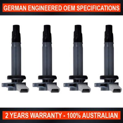 Set of 4 Ignition Coil for Toyota BB S Z Lite Ace Passo Rush Town Ace 1.3L 1.5L