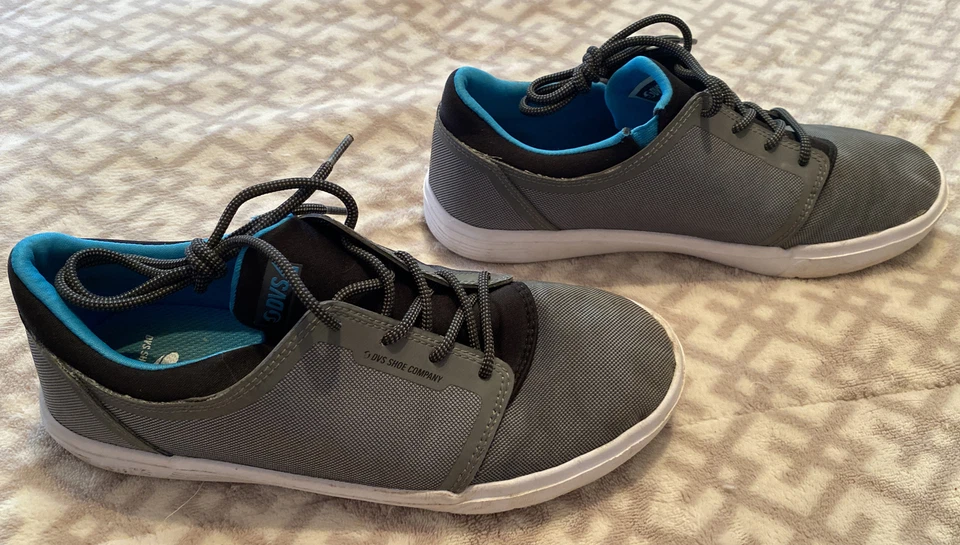 DVS Stratos LT+Kids Skate Shoe Grey/Teal(Size 5) Amazing Condition!! - Image 2 of 4