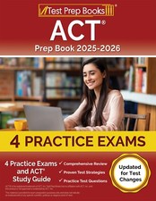 ACT Prep Book 2025-2026: 4 Practice Exams and...