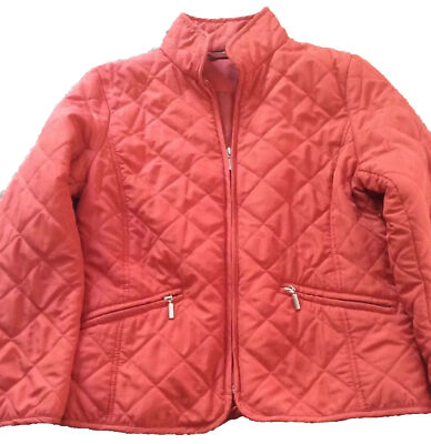 Gilet Matelassé Femme Jane Ashley - Taille M - Fermeture éclair Intégrale - Gris - Occasion Très Bon état