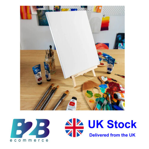 2PCS Artist Plain Blank White Canvas Large Small Painting Sketching Artist Board - Picture 6 of 6
