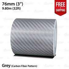 Carbon Fiber Gray 3 76mm Roll Pin Stripe Pinstriping Tape Decal Vinyl Sticker