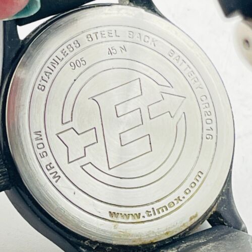 TIMEX Expedition Wristwatch Black Silicone Band Indiglo Water Resistant READ - Picture 3 of 6