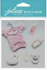 Baby Girl Outfit, 3D scrapbook sticker - Jolees SPJB003
