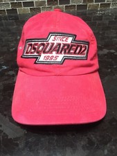 Dsquared Runway Baseball Cap Hat Red 2003 2004 Fall Winter Collectors Item Rare