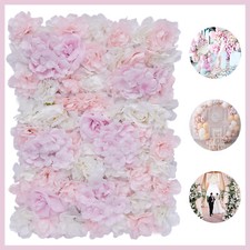 12 pcs Artificial Hydrangea Flower Wall Panel Party Garden Wedding Party Decor