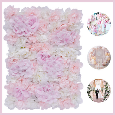 4/5/12PCS Flower Wall Mat Rayon Flower Wall 60x40cm Artificial Flower Wall Panel