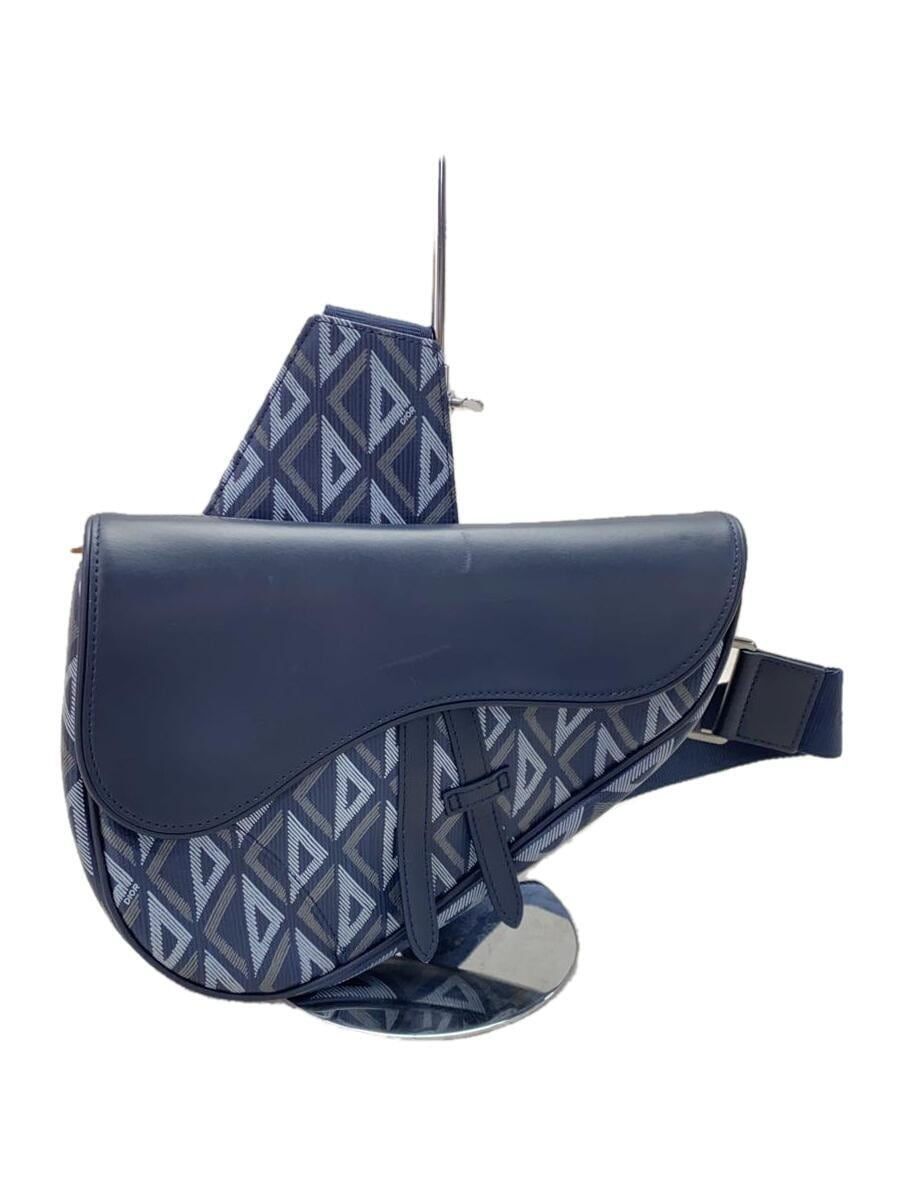 Dior HOMME waist bag diamond saddle 1ADPO093CDP PVC Navy Dior HOMME waist bag diamond saddle 1ADPO093CDP PVC Navy