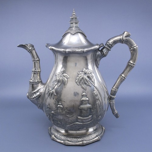 ROSWELL GLEASON Tea Coffee Set AESTHETIC Figural Bamboo Temple Dorchester MA - Picture 5 of 24