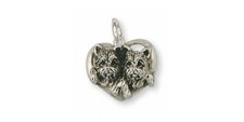 Westie Charm Jewelry Sterling Silver Handmade West Highland White Terrier Charm