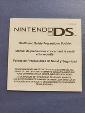 Nintendo DS Health and Safety Precautions Booklet 55878D
