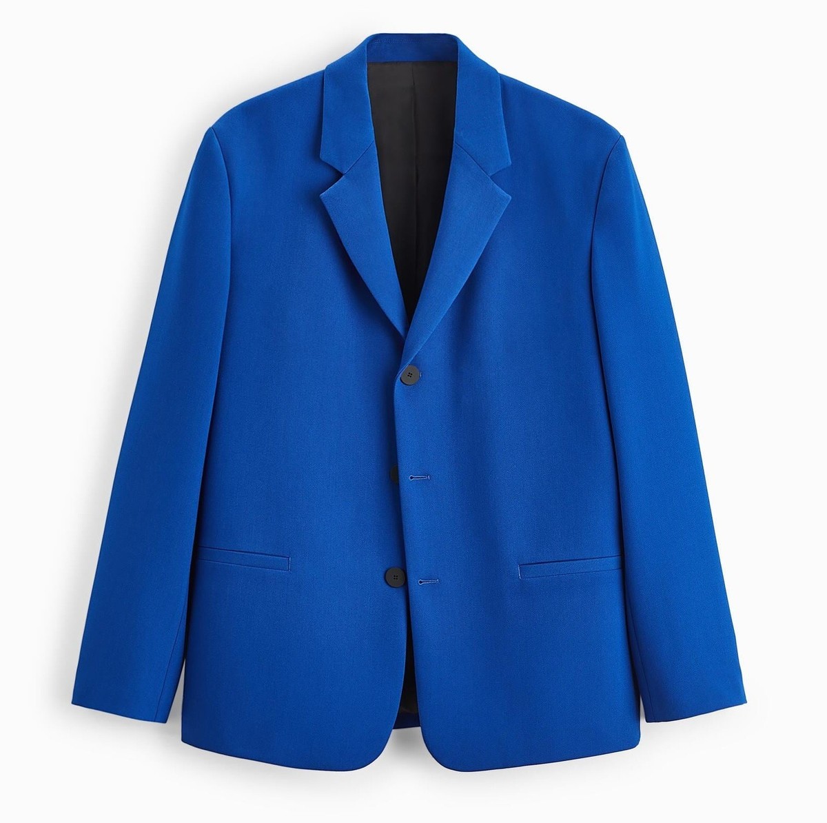 Mens ZARA Limited Edition Blazer Cobalt Blue 38 Small jacket royal mono 48  S M - Main Image