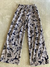 Carters Boys Gray Blue Football Players Fleece Pajama Pants 8