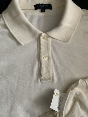 Polo Burberry London Avec Poche Mesh Polo Shirt Vintage Collector / Beige M-L 6