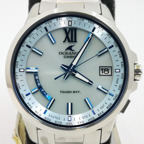 CASIO OCEANUS OCW-T150-2AJF Light Blue Tough Solar Men's Watch New in Box