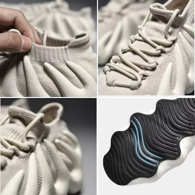 SAOLA Scarpe casual da uomo in rete traspirante suola vulcanica calza polpo scarpe sportive