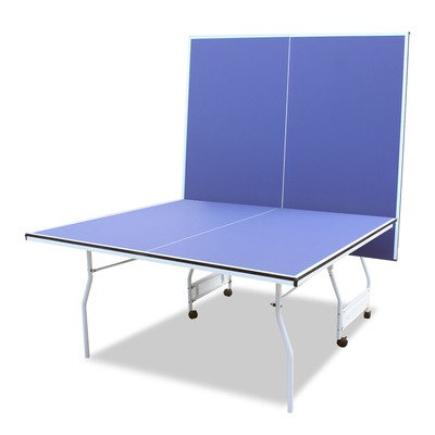 9ft Mid-Size Table Tennis Table Foldable Ping Pong Table Set for Indoor Games