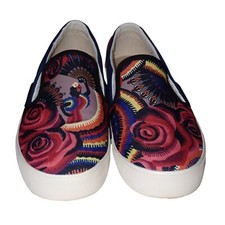Inkkas Baila Slip On Canvas shoes Mens 9 Boho Artsy Casual