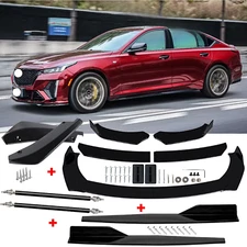 For Cadillac CT5 CT6 Front Rear Bumper Lip Spoiler Body Kit Splitter Side Skirt