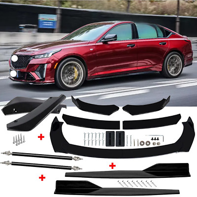 For Cadillac CT5 CT6 Front Rear Bumper Lip Spoiler Body Kit Splitter ...