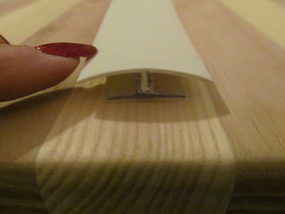 92 Off White Plastic 1 3 8 Ceiling Batten Trim Clear Retainer Rv