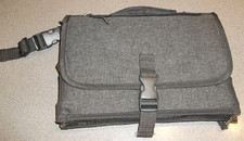 NWOT Isamanher Portable Baby Diaper Changing Mat Gray Storage Travel Waterproof