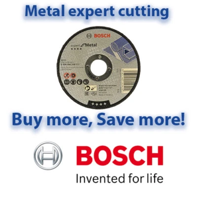 Bosch 115mm EXPERT METAL Cutting Discs | Angle Grinder Discs | Multi Listing