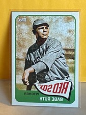 2023 Topps Archives Babe Ruth Reverse Variation & Base #112 Nice Red Sox