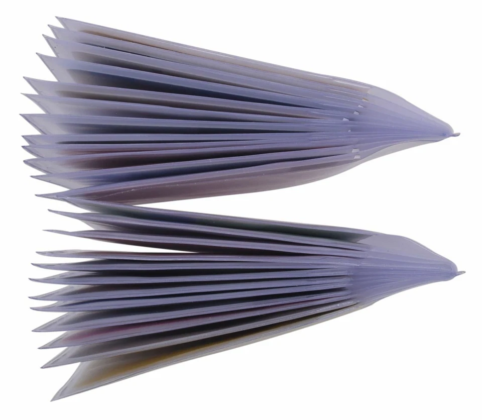 WALLET INSERT SET OF 2 Clear & Plastic 12 PAGES CARD PICTURE HOLDER TRIFOLD - Изображение 2 из 3