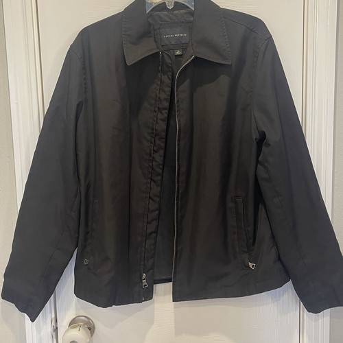 Banana Republic Black Collard Windbreaker Gorpcore Jacket Size Medium
