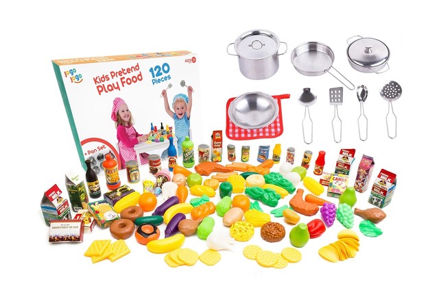 plastic pots and pans playset