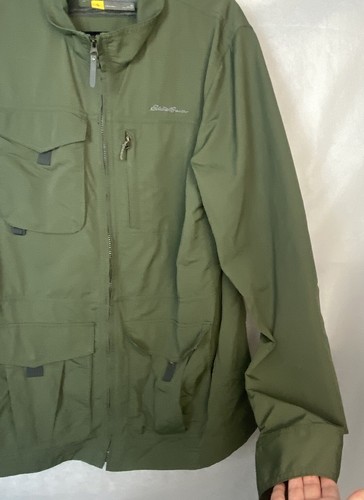 Eddie Bauer Travex Voyager Utility Jacket Men's Sz Large Tall Ripstop Outdoor - Picture 11 of 16