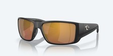 Costa Del Mar Blackfin Pro Matte Black/Gold Mirror 580G Polarized Sunglasses