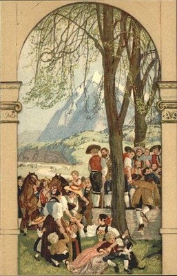Federal Celebration Switzerland Soldiers W. Balmer A. Welti