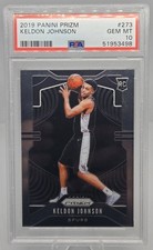 2019 Panini Prizm Keldon Johnson RC PSA 10 San Antonio Spurs #273