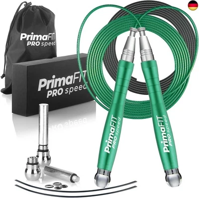 PrimaFIT Springseil Erwachsene Fitness Pro Speed Jump Rope 3m Seilspringen