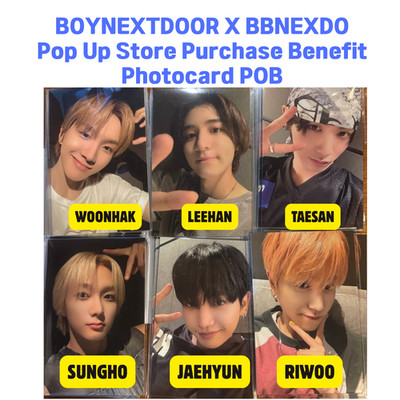 BOYNEXTDOOR X BBNEXDO Pop-up Store Purchase Benefit Photocard POB