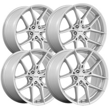 (Set of 4) Niche NC279 Prodigy 5 24x10 5x130 +20mm Silver Wheels Rims 24" Inch