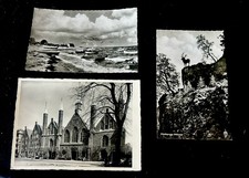 3 stare pocztówki fotograficzne lata 50. Heidelberg skok jelenia Lubeka Bałtyk