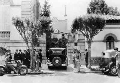 The Entrance American Embassy Mexico Pictured After A Bomb Explode- 1935 Photo